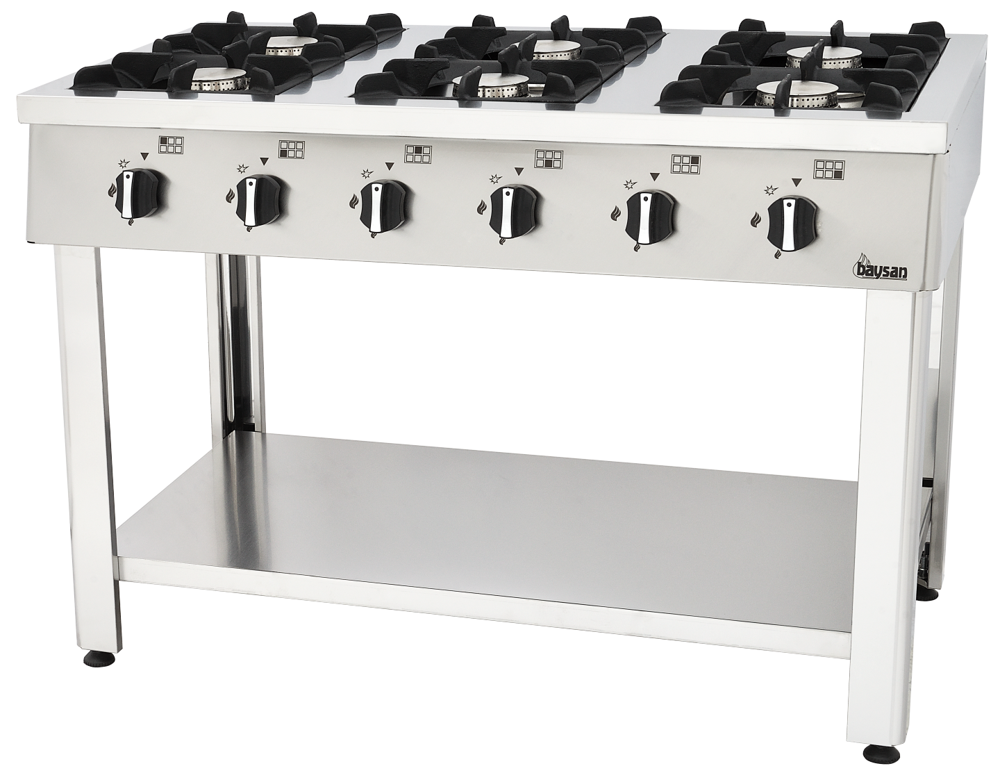 6 Burner Gas Cooker | 120x70