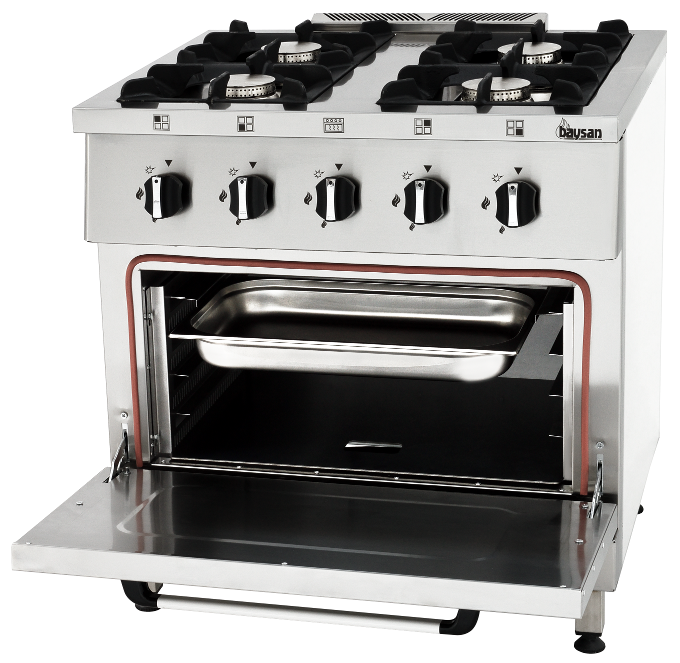 4 Burner Gas Range | 80x70